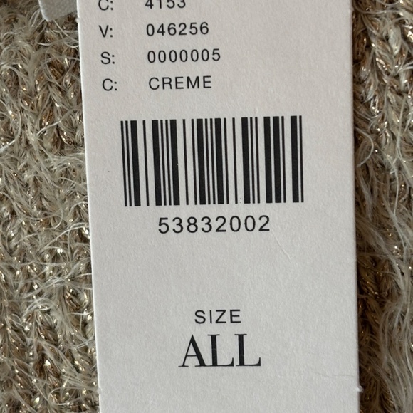 Anthropologie Akemi + Kin Poncho/Sweater OS‎ Gold Metallic Shimmer Eyelash Cape - Picture 7 of 10